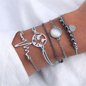 Bohemian Metal and Shell Bracelet Sets - Pick Your Set! Fashion Jewelry Gift Sets - Great Prices.