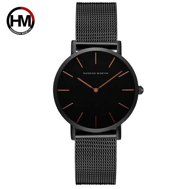 Quartz Movement - High Quality 36 Millimeter Steel Mesh Watches - Pick Your Color