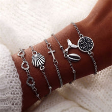 Load image into Gallery viewer, Bohemian Metal and Shell Bracelet Sets - Pick Your Set! Fashion Jewelry Gift Sets - Great Prices.